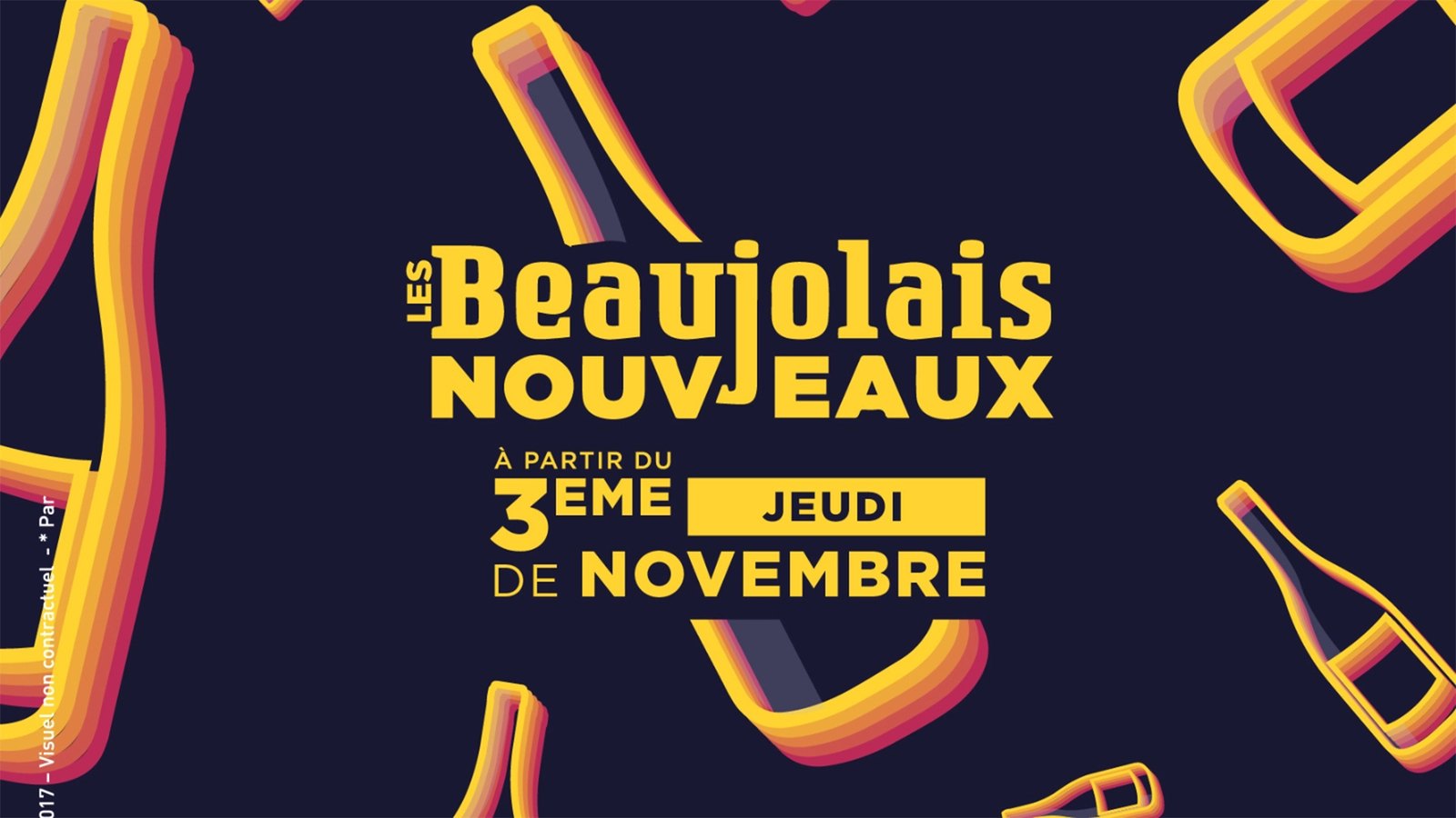 Poster “Les Beaujolais Nouveaux, from the 3rd Thursday of November”