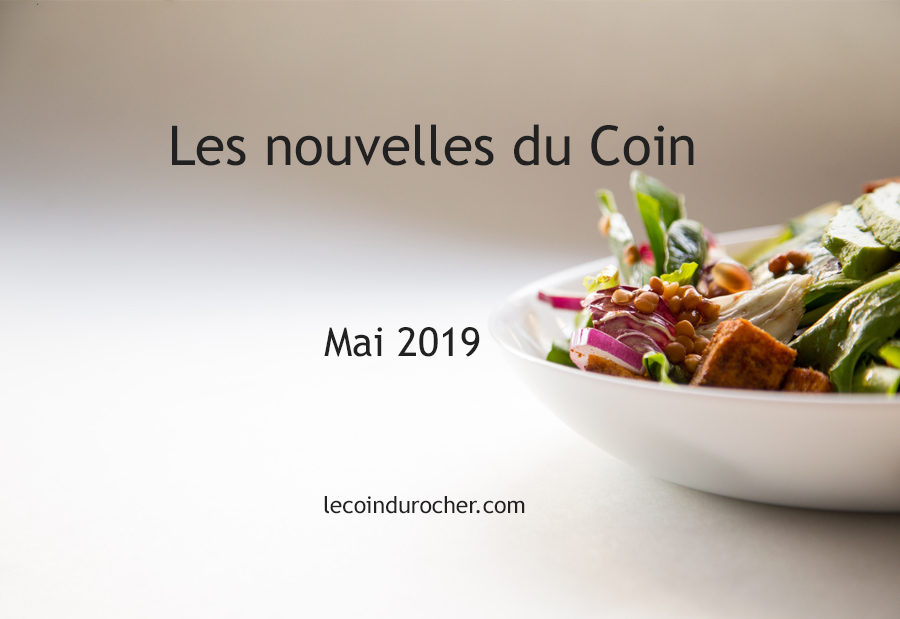 Mai 2019 Newsletter Le Coin restaurant May 2019